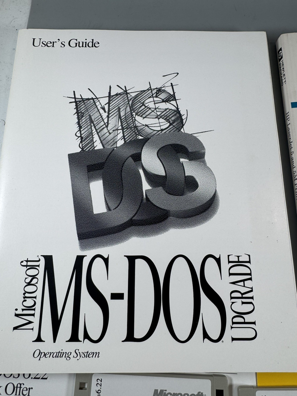 Microsoft MS-DOS 6.22 Upgrade (1994) 3.5” Disks + Manuals – Open Box