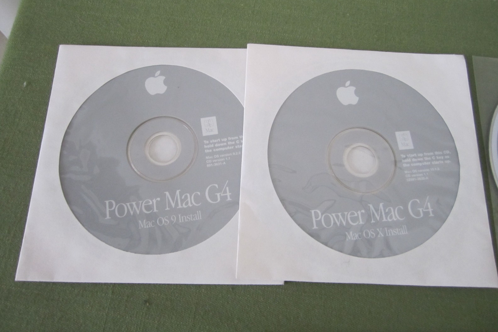 Power Mac G4 Apple Disc Software Set 10 Discs OS 9 OS X