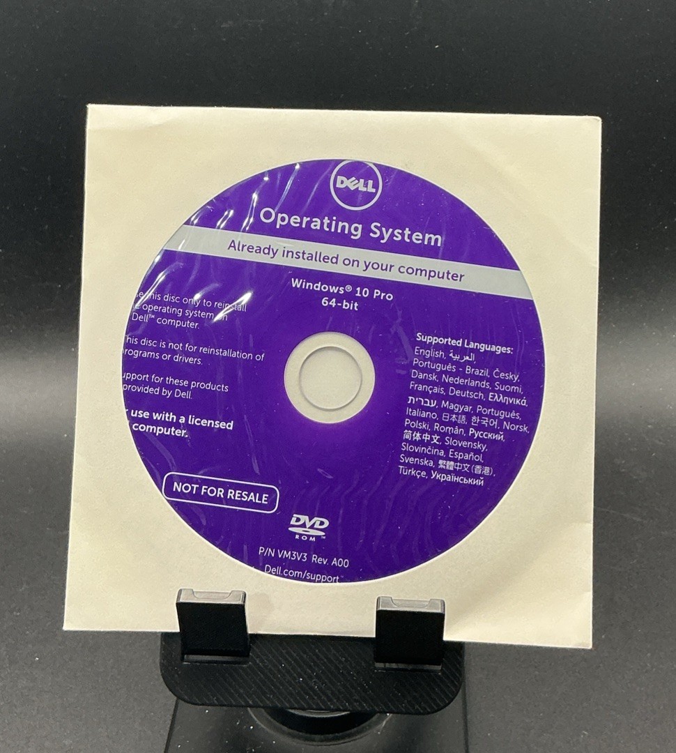 Dell Windows 10 Pro 64-bit Reinstallation Disc DVD SEALED
