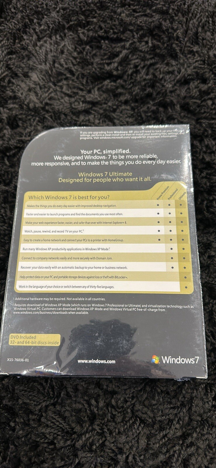 Microsoft Windows 7 Ultimate Promotional x64bit