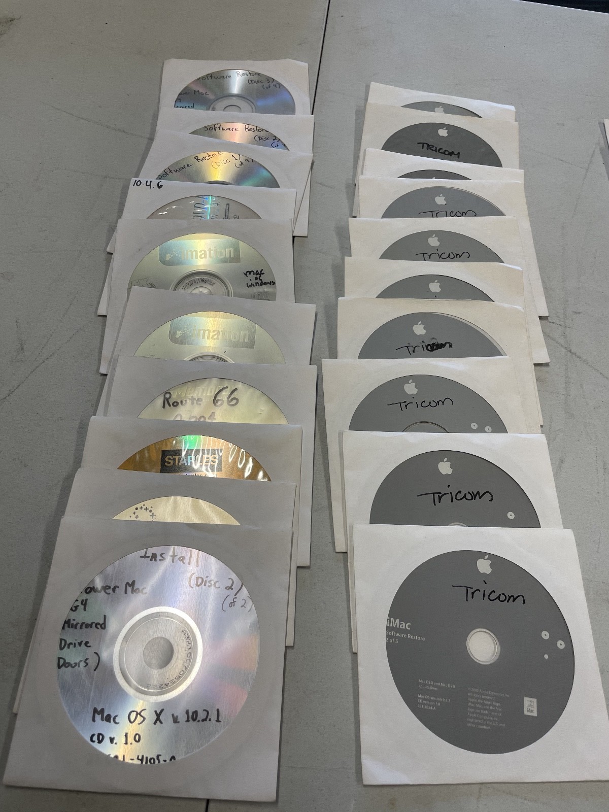 Vintage lot of 60+ Apple Hardware Test, Diagnostic, OS Restoration, Custom Disc