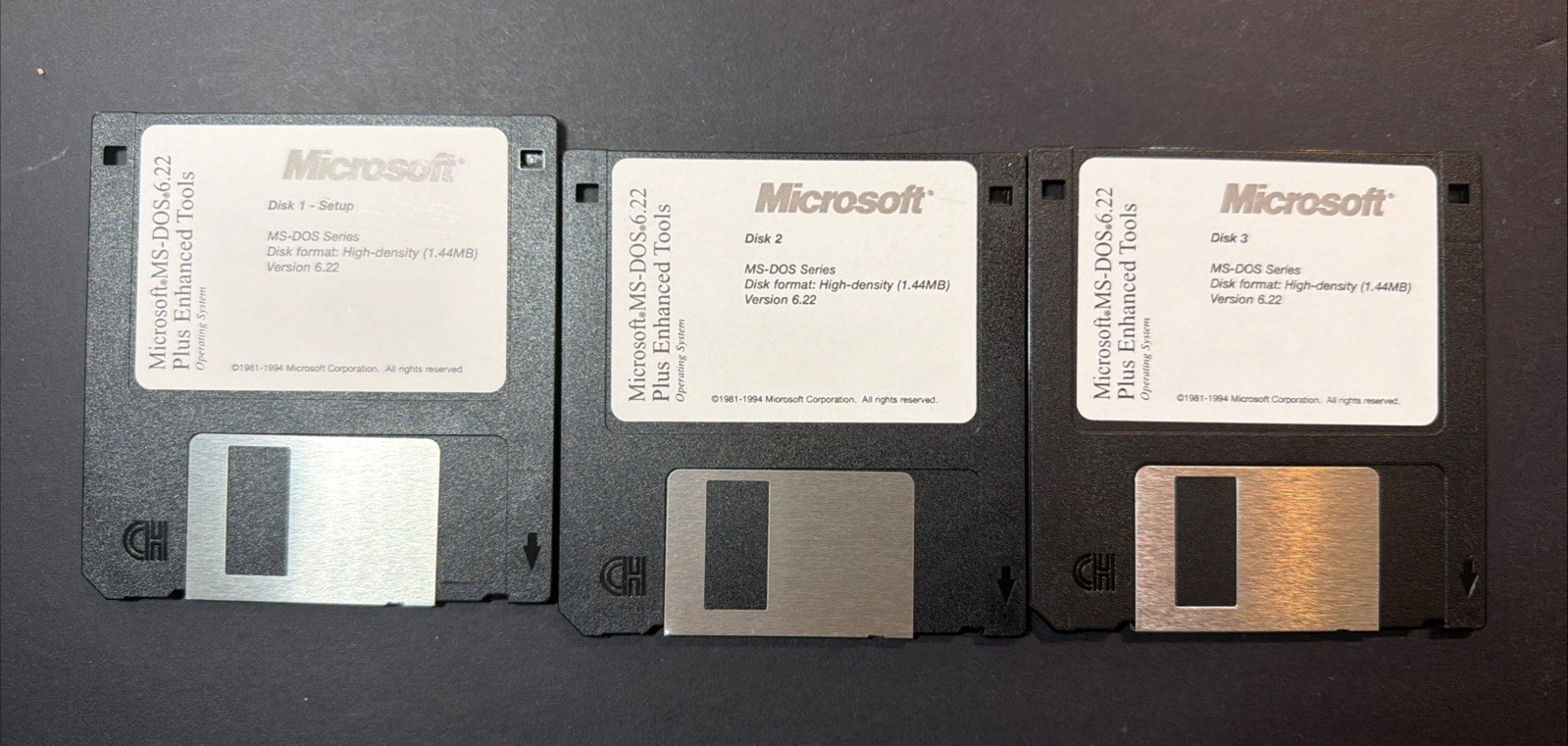 Vintage Microsoft MS-DOS Plus Enhanced Tools 3.5″ Discs – New Open Box