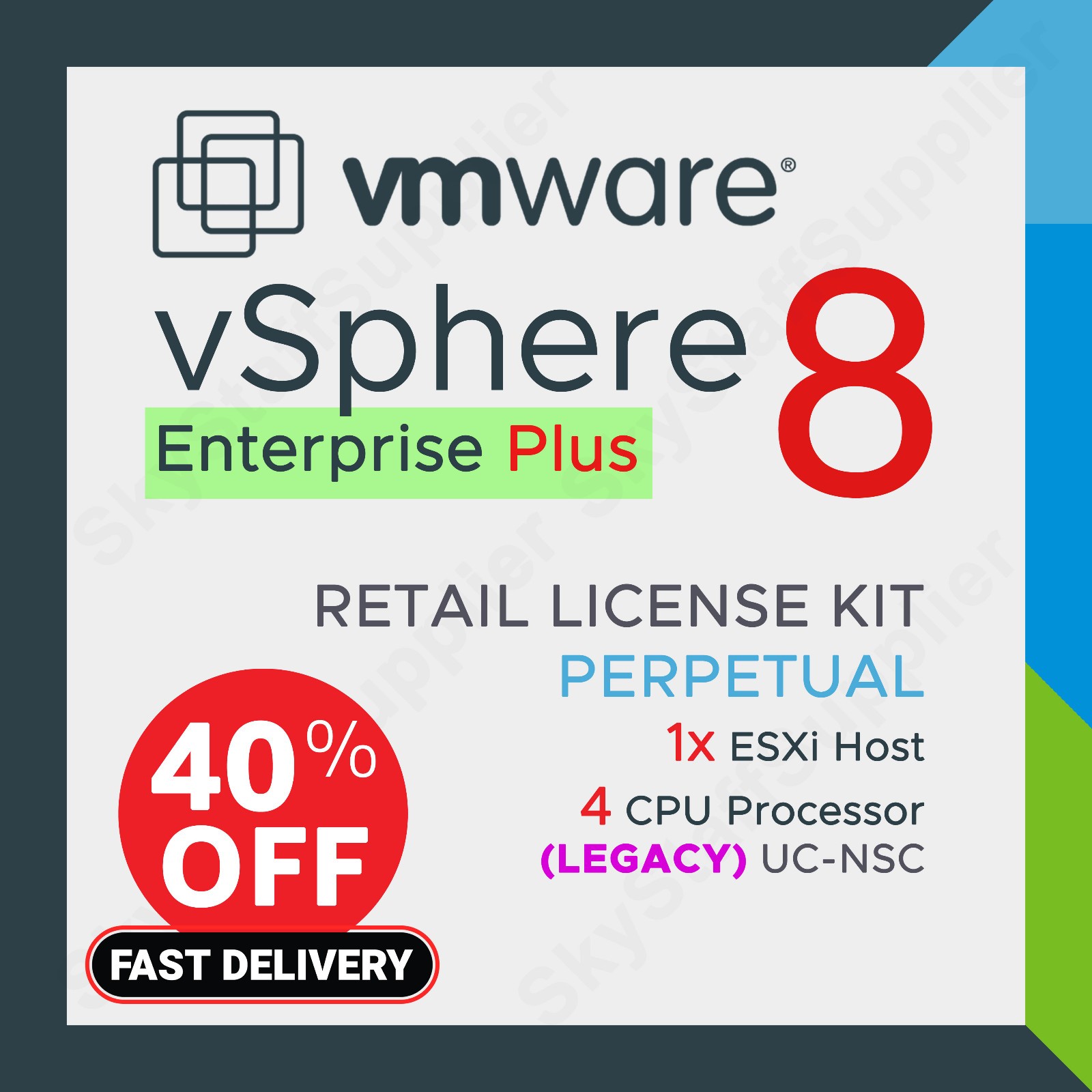 vSENT-8 EPP | Hypervisor Enterprise Plus Retail B/O License Pack