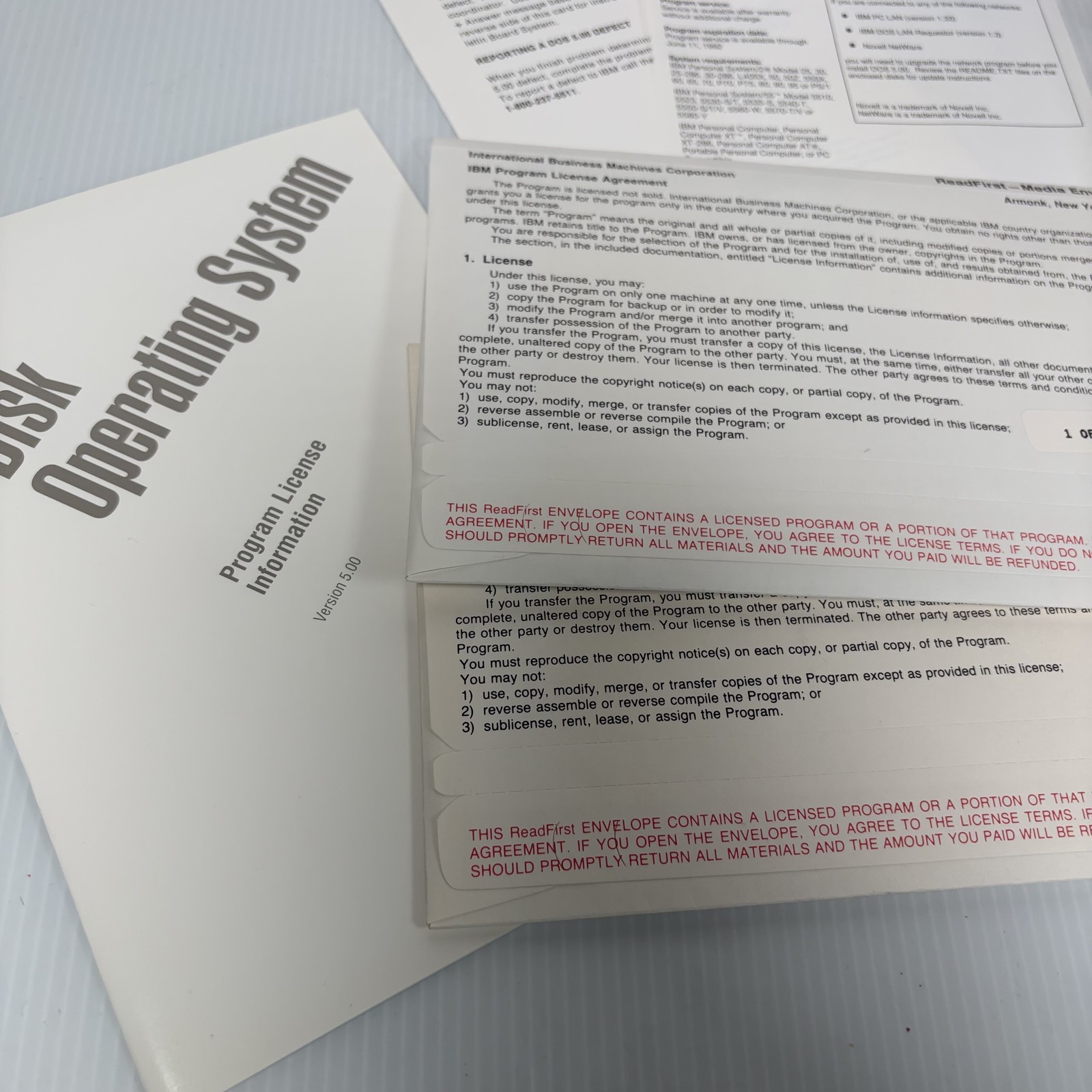 Vintage IBM DOS 5.0 Upgrade Kit Disk Operating System Software 3.5″ Floppy Disks