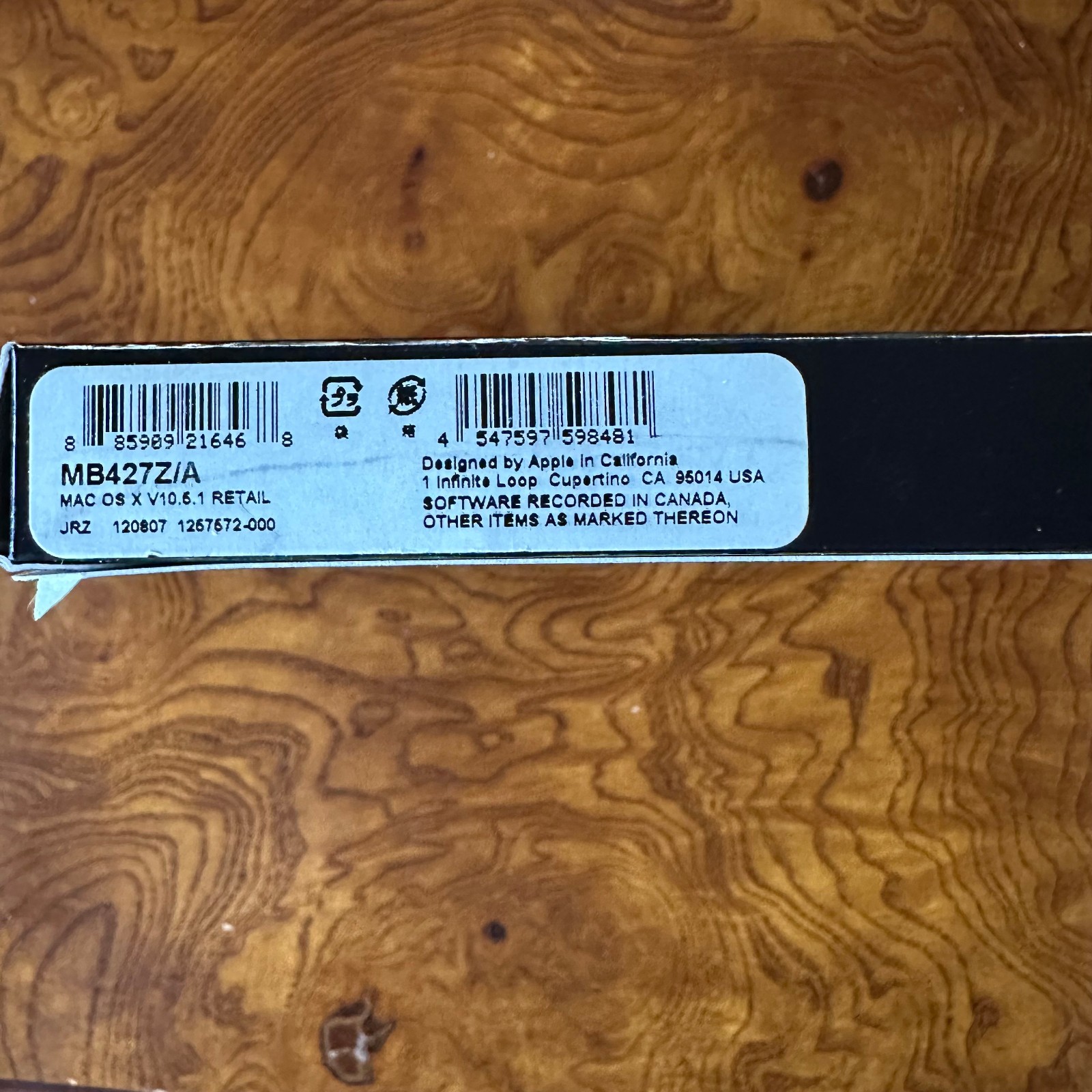 Apple Mac OS X Leopard Version 10.5.1 Install DVD Disk Retail