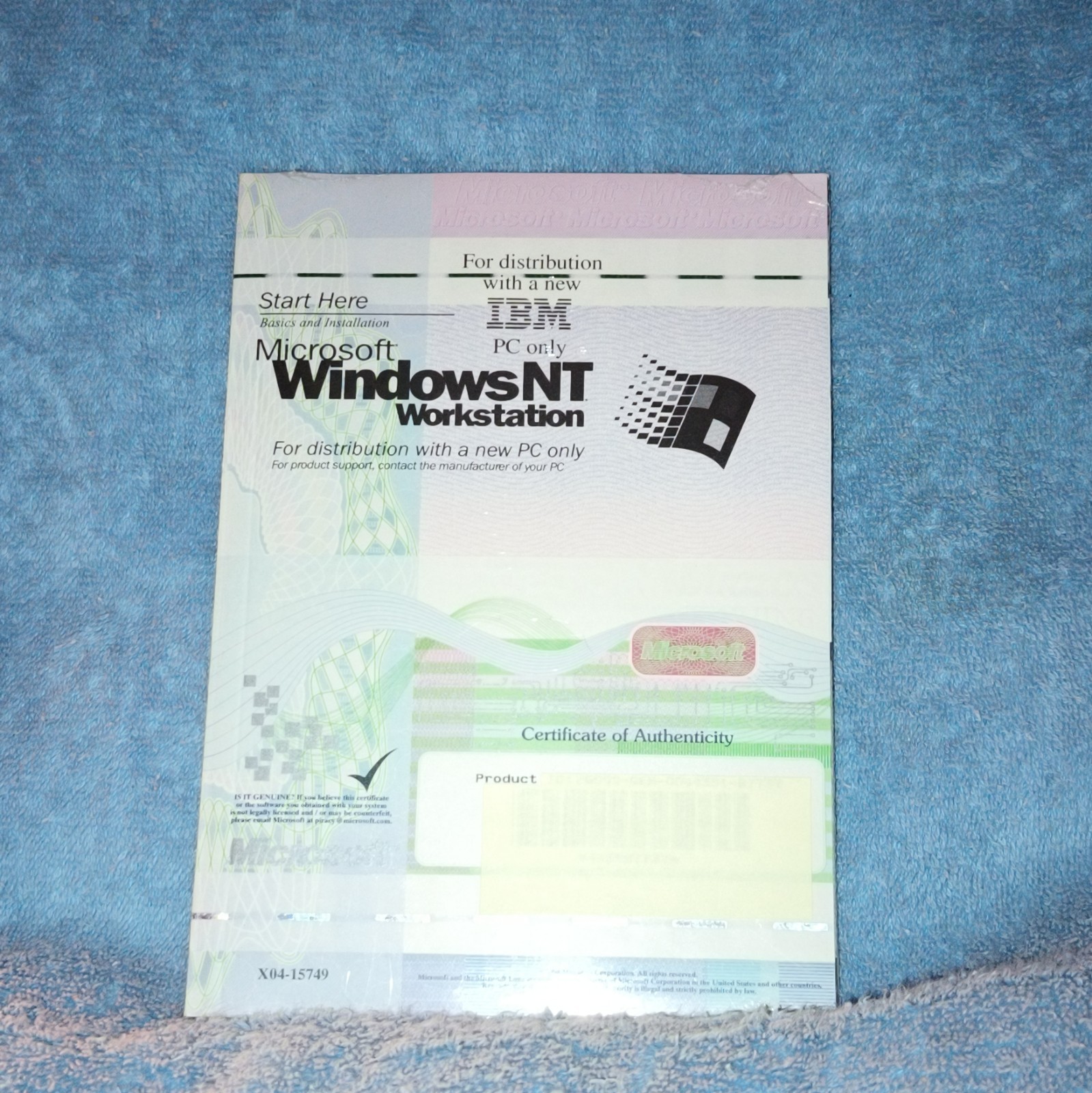 Microsoft Windows NT 4.0 Workstation CD English w/ COA – NEW!