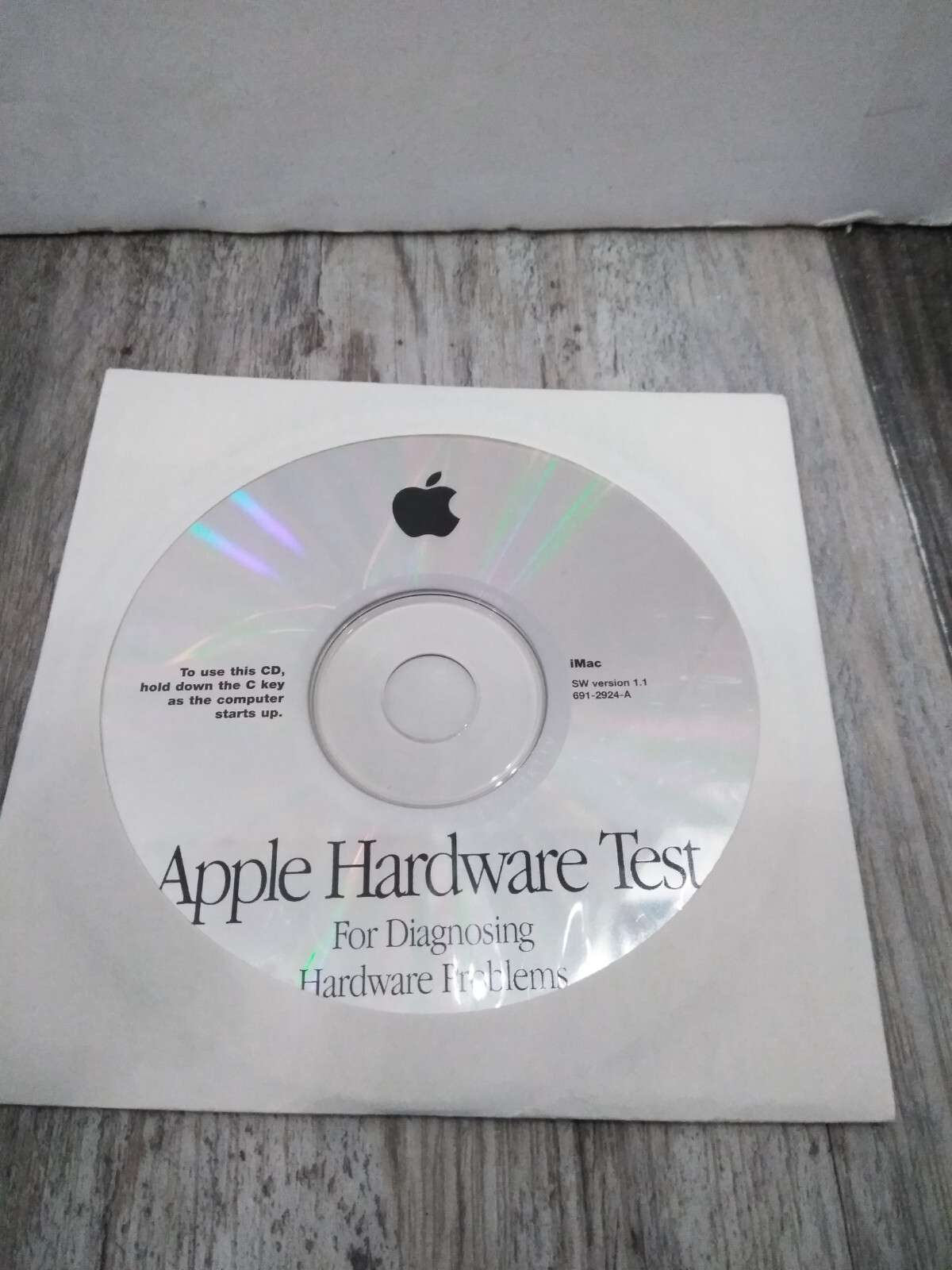 APPLE Hardware Test Software CD Disc for iMac SW Version 1.1