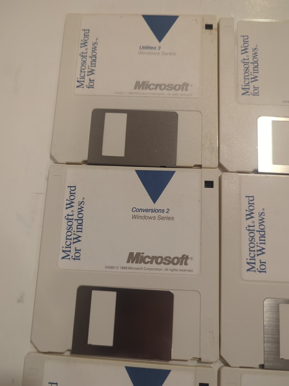 Vintage Microsoft Word for Windows v1.0 (1989) 3.5″ Floppy Disks – Complete