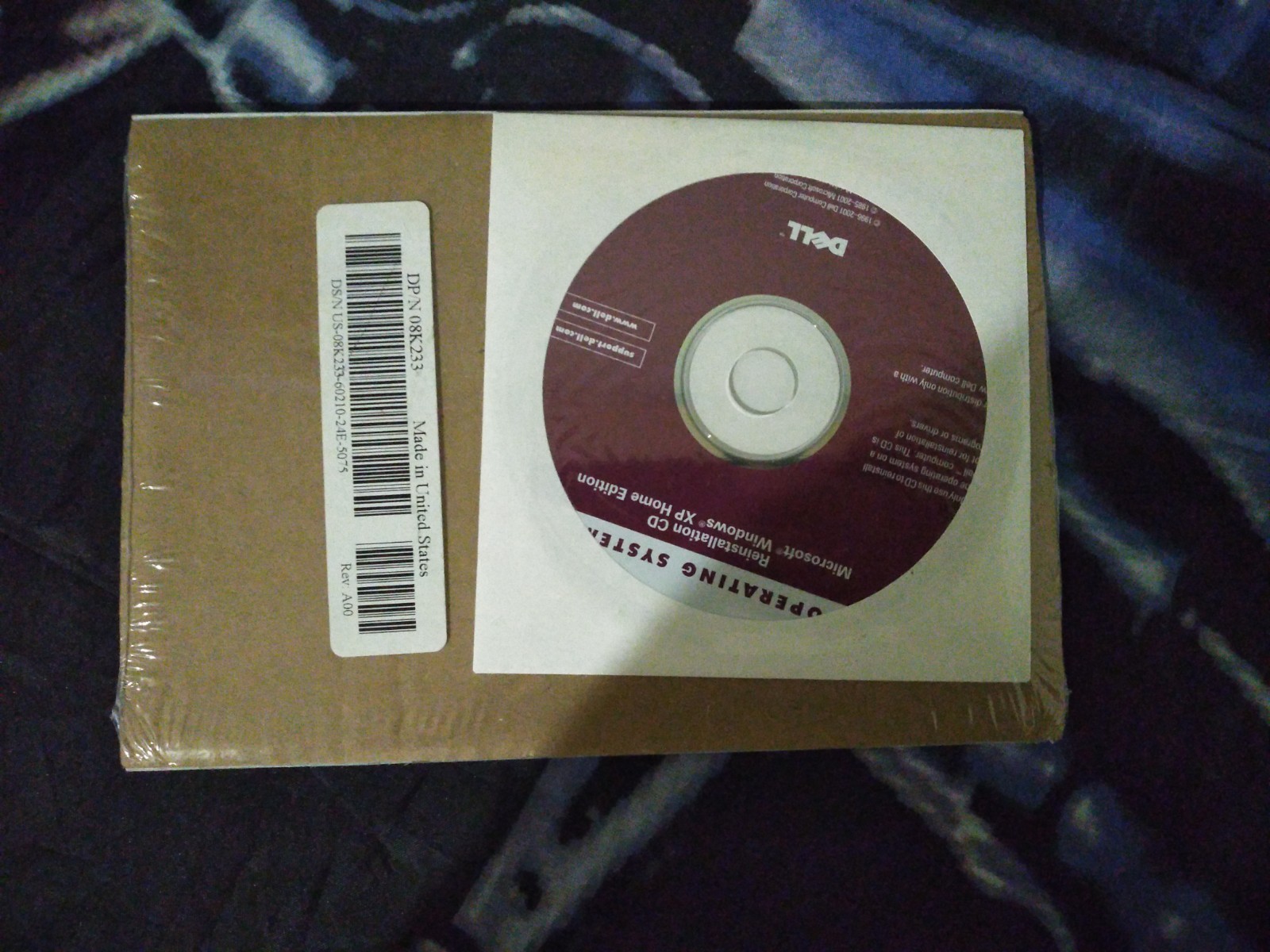 Microsoft Windows XP Home Version 2002 Reinstallation Cd Works With Dell PC