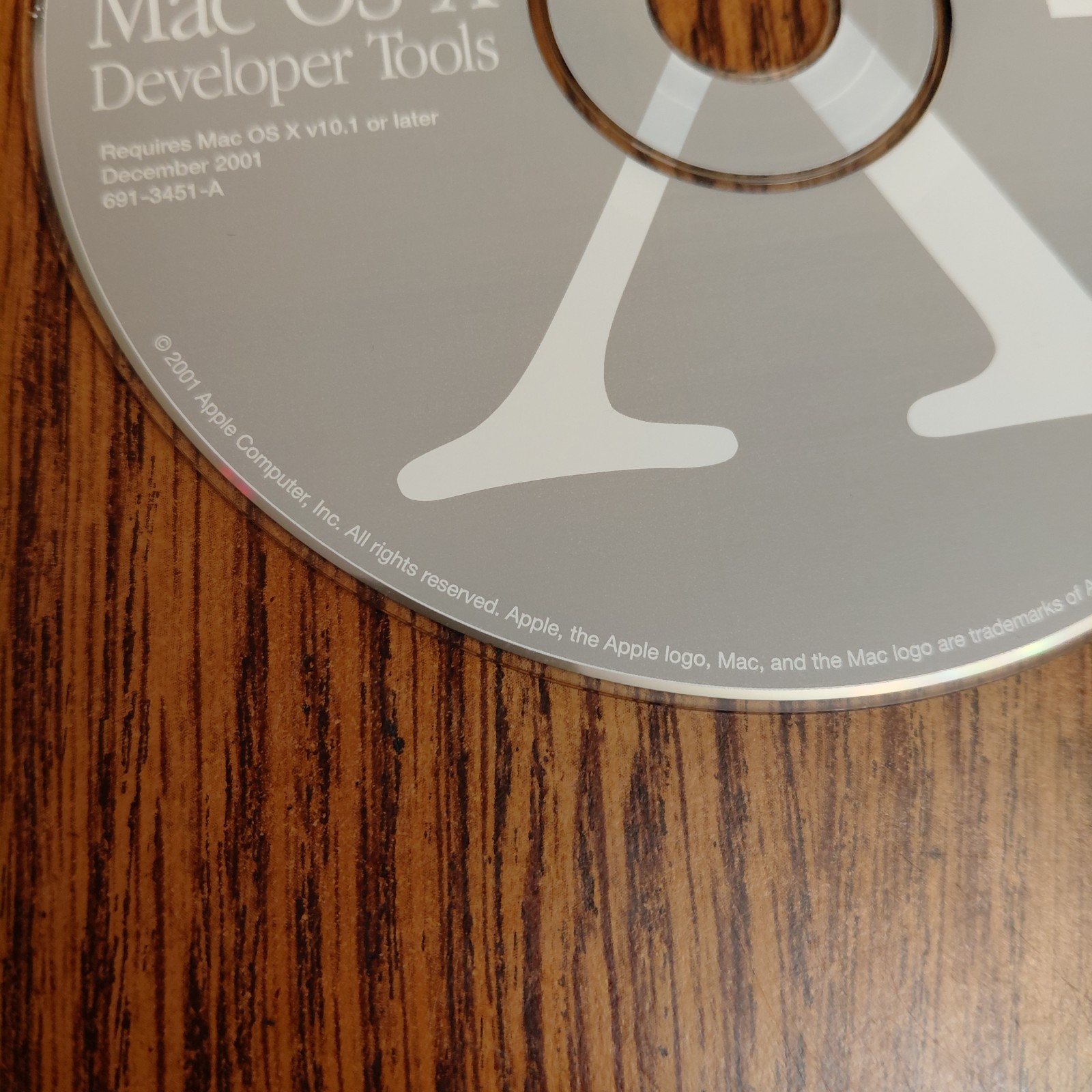 Apple Mac OS X Developer Tools CD for v10.1 December 2001 691-3451-A