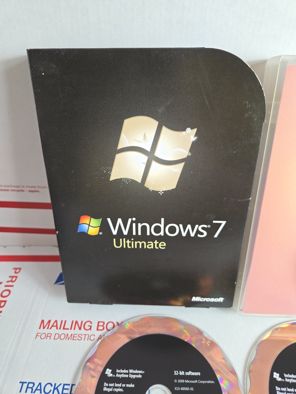 Microsoft Windows 7 Ultimate 32/64 Bit DVD -Full Retail Version -LOT B